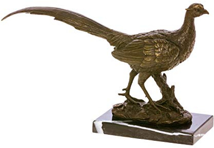 Bronze Fasan Rebhuhn Bronzeskulptur Bronzefigur Skulptur Figur Antik-Stil