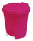 Bathroom Essentials 3 Litre Plastic Pedal Bin, Fuchsia