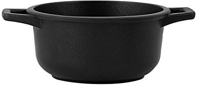 Home Grand Chef Casseruola Antiaderente con 2 Manici, Alluminio Pressofuso, Nero, 16 cm