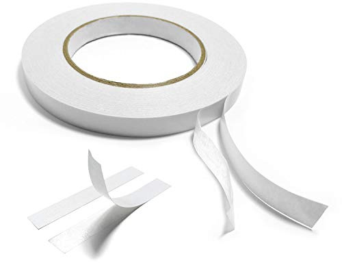 5 pacchi di nastro biadesivo resistente, ideale per confezioni regalo, oggetti, 5 rotoli, 15 mm x 50 m (larghezza x lunghezza) 5 rolls - 5mm(W) x 50m(L)