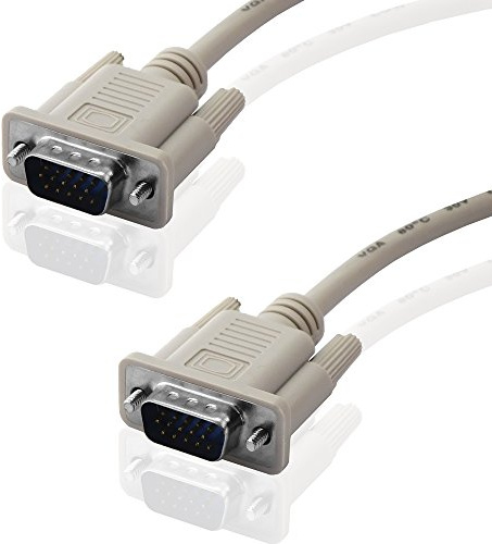 BestPlug 5 Meter D-SUB Kabel, S-VGA Stecker auf S-VGA Stecker, HD, Grau