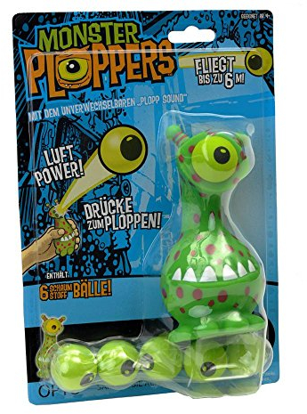 Alien Opto Monster Plopper-Spiel LEIF außerirdischen Spielspaß für Jungen und Mädchen ab 4 Jahren | draußen und drinnen I Geschenkidee Space Aliens Spiel I Ballspiel für |Indoor und Outdoor Spiele für Kinder mit Ball