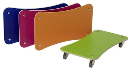 pedalo® Rollbrett Color Set Indoor I Holzrollbrett I Bewegung I Gleiten I Rollen I Fahren