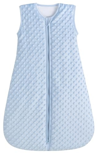 BABYINABAG Baby Sleeping Bag and Sack, Minky Dot, Quilted Winter Model, 2.5 Tog Very Warm for Infants and Toddlers (Small (3-11))