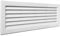 La Ventilazione PR3713B PR3713B-Y Griglia Plastica Rettangolare da Incasso, Bianco, 370x130 mm, Passaggio aria 85 cm²