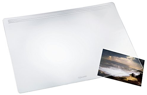 Läufer 32600 Matton transparent glasklar Schreibtischunterlage, Schreibunterlage 39x60 cm für besonders hohen Schreibkomfort