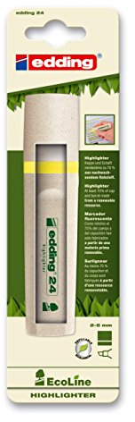 Edding 4-24-1-1005 Textmarker Highlighter 24 EcoLine, nachfüllbar, gelb