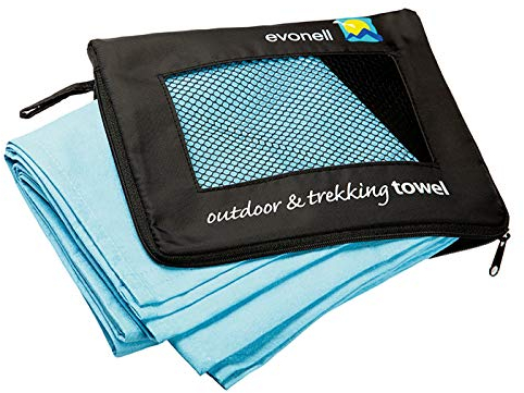 Mikrofaser Handtücher von Evonell verschiedene Größen und Farben ultra leicht extrem saugfähig, Sporthandtuch, Reisehandtuch, Badetuch, Outdoorhandtuch (Mint 66 x 140 cm)