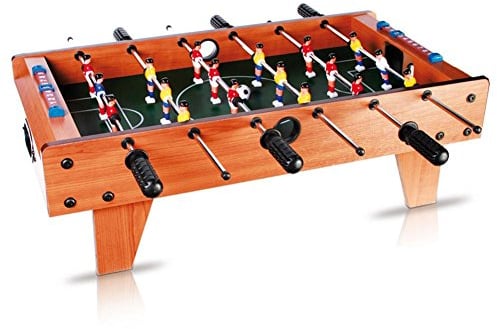 Holz-Tischfußballspiel mit Füßen, Kicker
