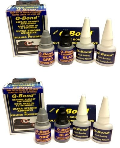 Q Bond QB2 Lot de 2 x Kits de réparation adhésif ultra résistant