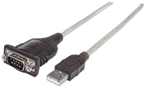 Manhattan USB auf Seriell Konverter (Zum Anschluss eines seriellen Geräts an einen USB-Port, FTDI FT232RL-Chipsatz, 0,45 m) DB9-Port 151856