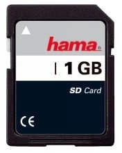 Hama SecureDigital 1GB Speicherkarte (original Handelsverpackung)