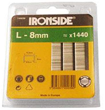Ironside 140039 Klammern 8 mm Typ L Inhalt: 1440 Stück