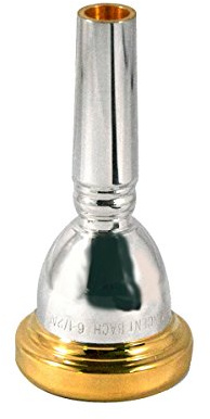 Bach Gold Rim Large Shank Trombone Mouthpiece - 5G