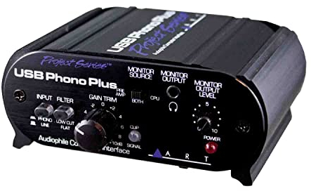 ART USB Phono Plus (USB Phono Pre with RIAA EQ) Preamp