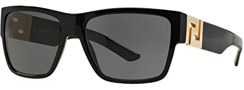 Versace Unisex VE4296 Sonnenbrille, Schwarz (Black GB1/87), One Size (Herstellergröße: 59)