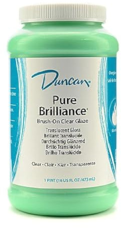 Duncan Pure Brilliance Clear Glaze Brush-on Glaze 16 oz. jar by Duncan