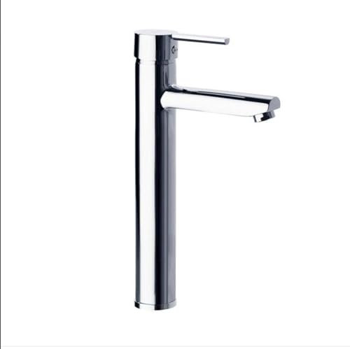 Ramon Soler - Grifo de Lavabo Monomando Alto Cromado con Sistema S2 de Ahorro de Agua Serie Drako