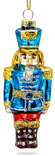 Sikora Christbaumschmuck Glas Ornament/Nussknacker Soldat - H:13cm