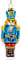 Sikora Christbaumschmuck Glas Ornament/Nussknacker Soldat - H:13cm
