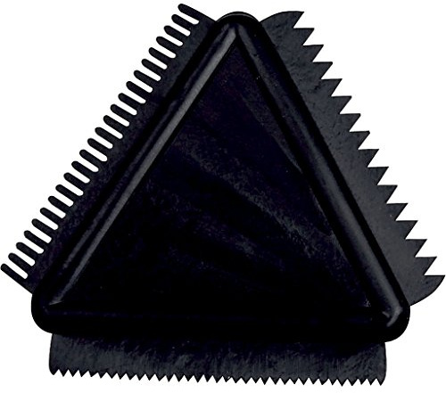 Creativ 10463 - Peine de goma (9 cm, 1 unidad), Negro