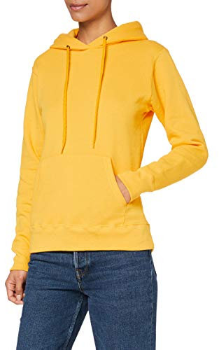 Fruit of the Loom Damen Kapuzenpullover Classic, Gelb - Yellow (Sunflower Yellow) , M