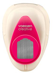 Vaessen Creative Perforadora de Papel, Etiqueta, Talla S, Para Proyectos DIY, Scrapbooking, Creación de Tarjetas y Más