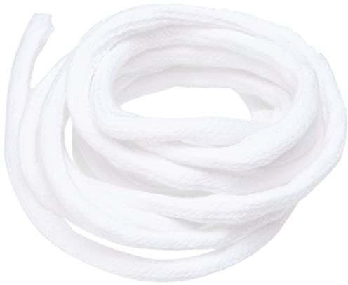 DEKO Leichter Runddocht dicht geflochten 5 mm 2 m, Baumwolle, weiß