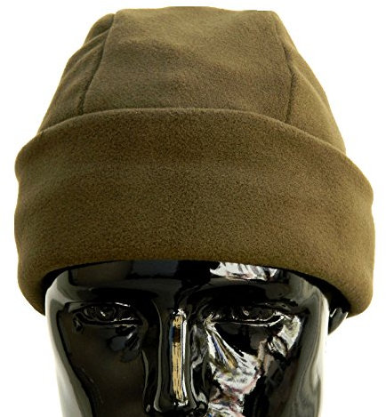OUTLET MILITARY Cappello Tondo in Pile Antipilling Verde