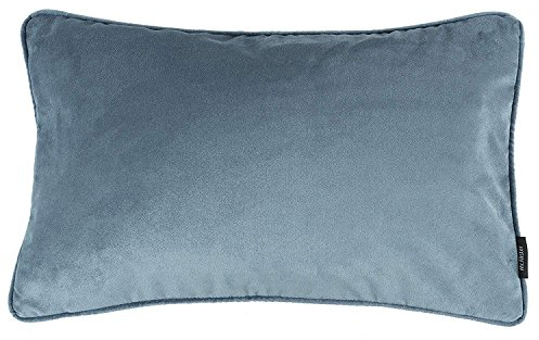 McAlister Textiles Matter Samt | Kissenbezug für Sofakissen in Petrol Blau | 60 x 40cm | erhältlich in 25 Farben | griffester Samt edel paspeliert | Kissenhülle für Samtkissen