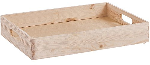 KESPER Allzweckkiste aus Kiefer, braun – Vielseitige Aufbewahrungslösung für Haushalt und Küche, Maße: 40x30x7 cm, 69509