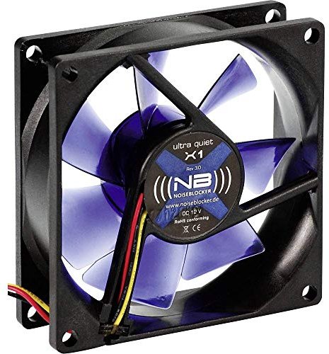 Noiseblocker Black Silent Fan NB-X1R Ultra-Silent Case Fan 80 x 80 x 25 mm