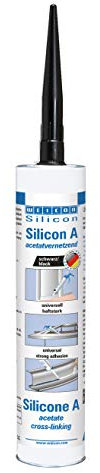 WEICON Silicon A 310 ml schwarz | dauerelastisches Silikon