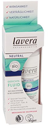 lavera Neutral Gesichtsfluid ∙ Trockene zu allergien neigende Haut ∙ vegan ✔ Bio Pflanzenwirkstoffe ✔ Naturkosmetik ✔ Natural & innovative ✔ Gesichtspflege, 1er Pack (1 x 30 ml)