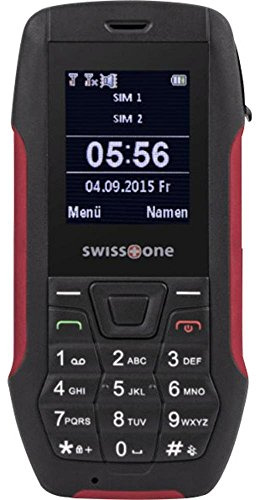 swisstone SX 567 DUAL-SIM Outdoor Mobiltelefon (nach dem IP56 Standard, Staub, Strahlwasser resistent) rot