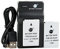 DSTE EN-EL24 Li-Ion Akku (2er-Pack) und USB-Ladegerät für Nikon 1 J5