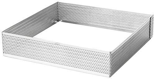 LACOR 68567 Cercle Carre perforé Acier Inoxydable Gris 7 cm