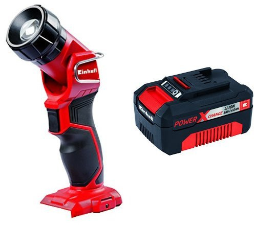 Einhell Akku Lampe TE-CL 18 Li H Solo Power X-Change (Li-Ionen, 18 V, Lichtstrom 280 lm) + Starter Kit Akku und Ladegerät Power X-Change (Li-Ionen, 18 V, 4,0 Ah Akku und Schnellladegerät)