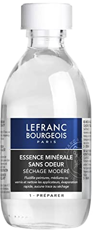 Lefranc & Bourgeois Malmittel, geruchsarmes Lösungsmittel für Ölfarben in 250 ml Flasche