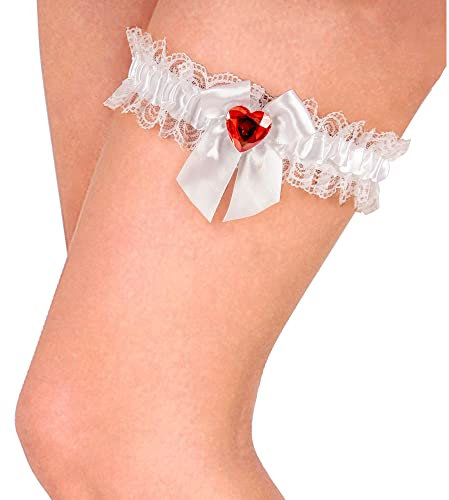 W WIDMANN MILANO Party Fashion, Strumpfband Glamour Herz, raffiniertes Design, hochwertige Materialien, vielfältige Farben, vielseitiges Accessoire für einen eleganten und unvergesslichen Look