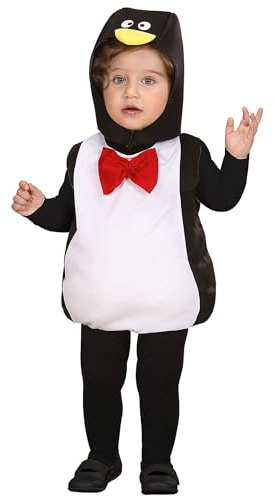 W WIDMANN MILANO Party Fashion - Kinderkostüm Pinguin, Kostüm und Kopfbedeckung, Karneval, Mottoparty