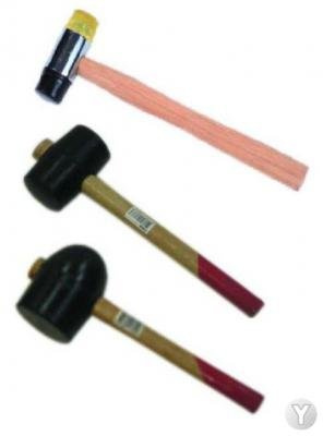Gummihammer Set 3-tlg, Ausbeulhammer + Schonhammer + Gummi-Hammer