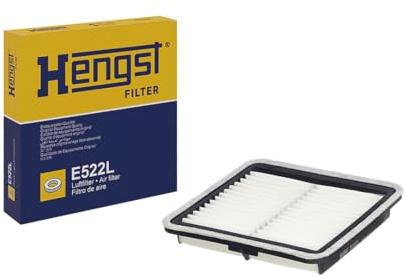 HENGST - Luftfilter E522L - Luft-Filtereinsatz für KFZ | Hochwertiger Motorluftfilter für Otto- oder Dieselmotor - Schutz für Motoren - Wasserbeständig
