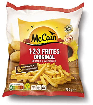 McCain 1.2.3 Frites Original, 750 g (Tiefgefroren)