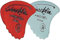 Shark Fin Plektrum/Pick Sweden Goldprint, 0,52 mm, soft, rot, 12 Stück