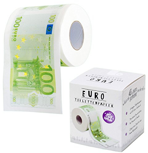 Toilettenpapier, Geschenkbox, Neuheit Toilettenpapier (Euro)