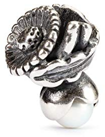 Trollbeads Damen-Bead 925 Sterling Silber weiß TAGBE-00030