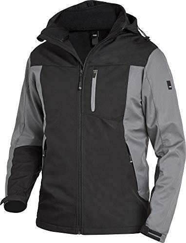 FHB Arbeit Softshelljacke Jannik, 1 Stück, L, grau/schwarz, 79105-1120-L