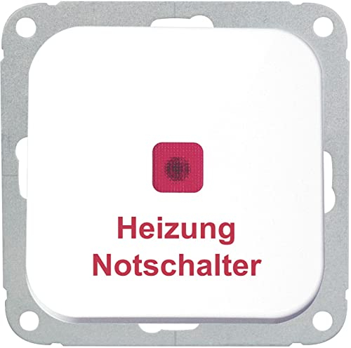 OPUS 560.422.02 Heizungs-Notschalter 10/16A,250V,50Hz,Steckklemmen TAE Abdeckung 3 f, 55 anthr. Seidenglanz, reinweiß