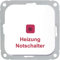 OPUS 560.422.02 Heizungs-Notschalter 10/16A,250V,50Hz,Steckklemmen TAE Abdeckung 3 f, 55 anthr. Seidenglanz, reinweiß